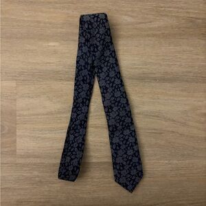 Tommy Hilfiger Blue Floral Cotton Tie